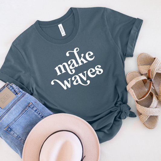 Make Waves | Short Sleeve Youth Tee | Closeout