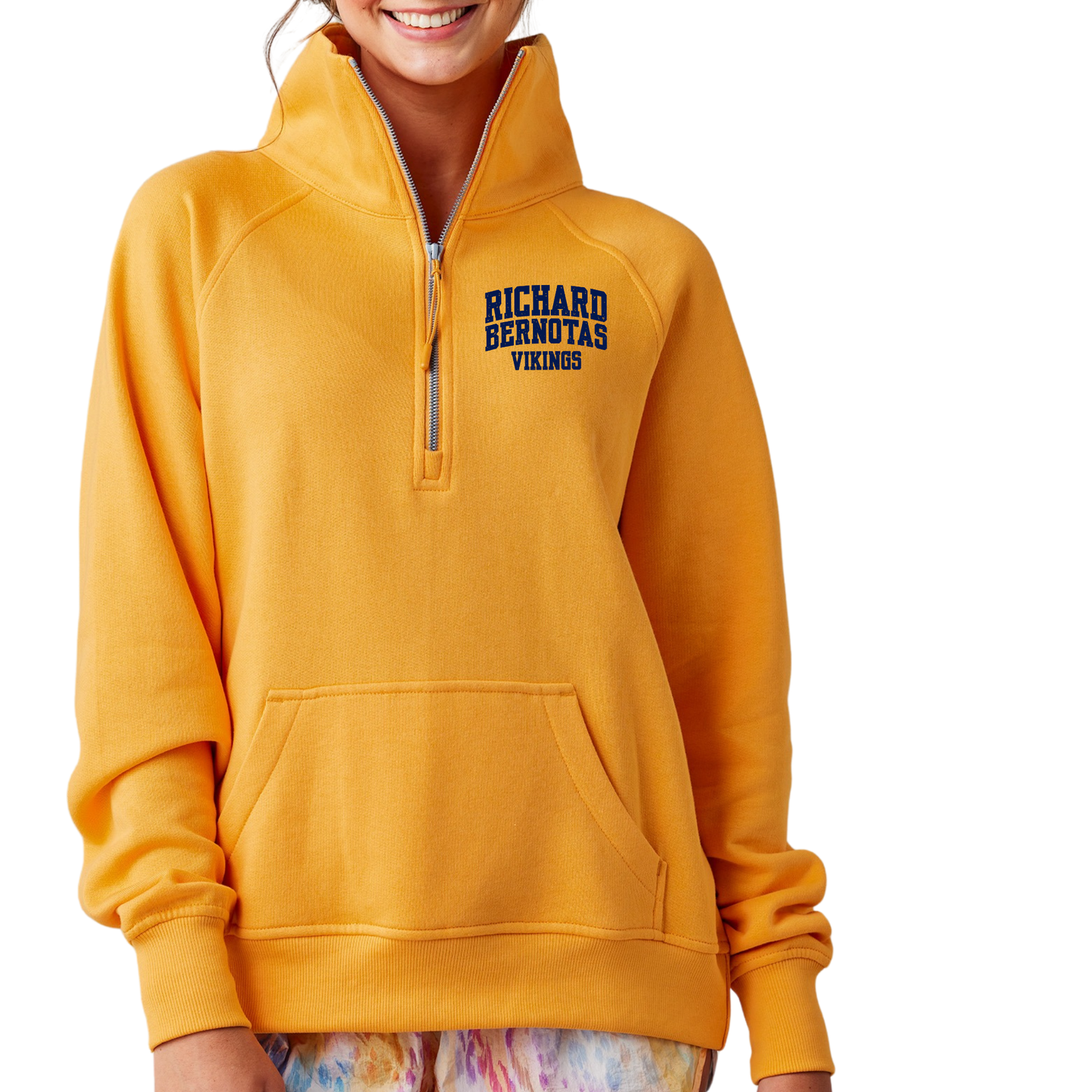 Richard Bernotas Vikings | Womens Quarter Zip Fleece