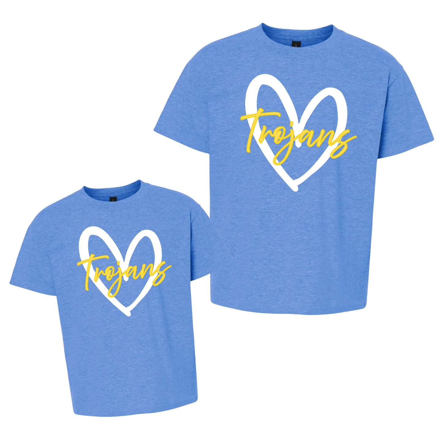 NEW! Trojan Love | Short Sleeve Mommy & Me Tee Set