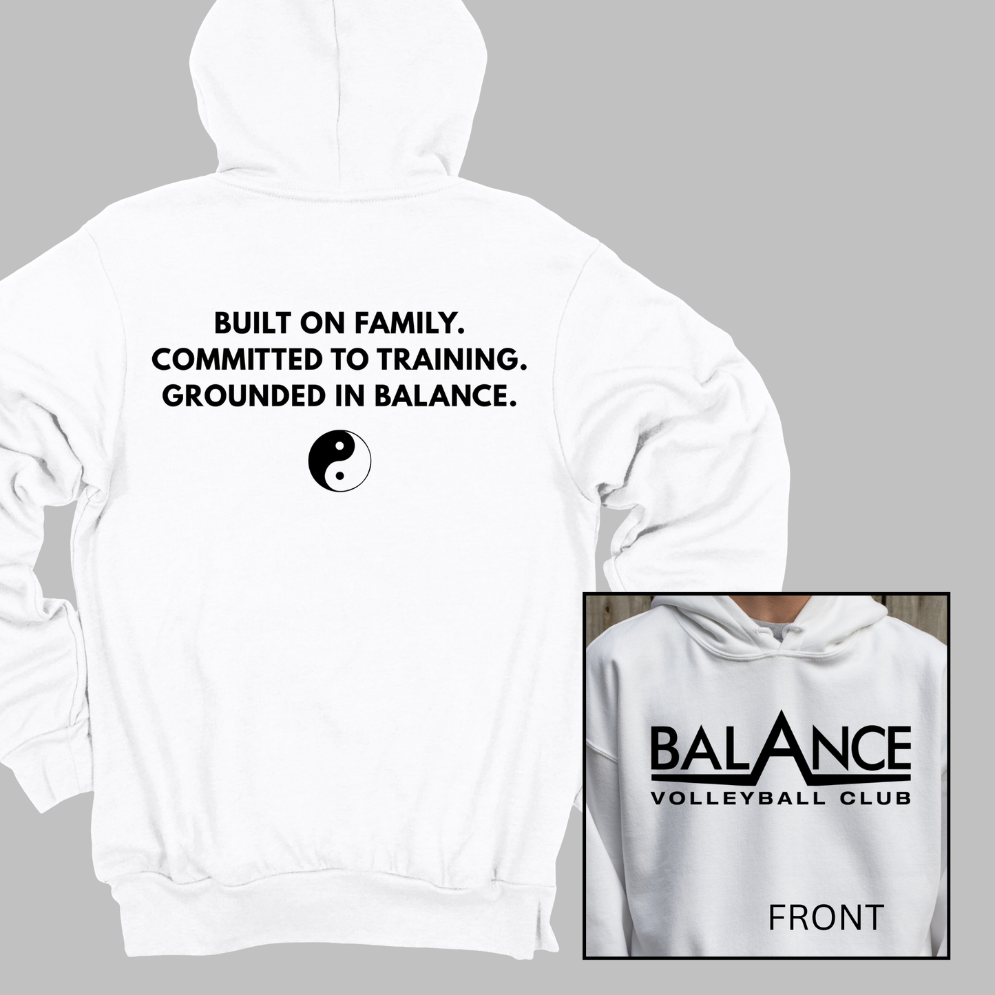 Balance Motto | Adult Hooded Sweatshirt