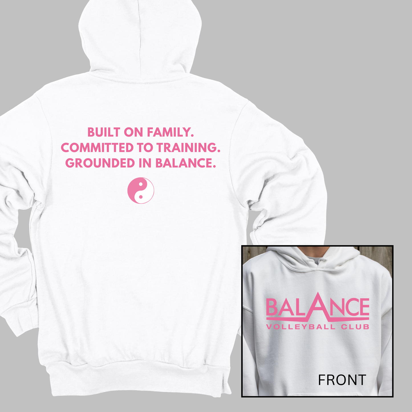 Balance Motto | Adult Hooded Sweatshirt