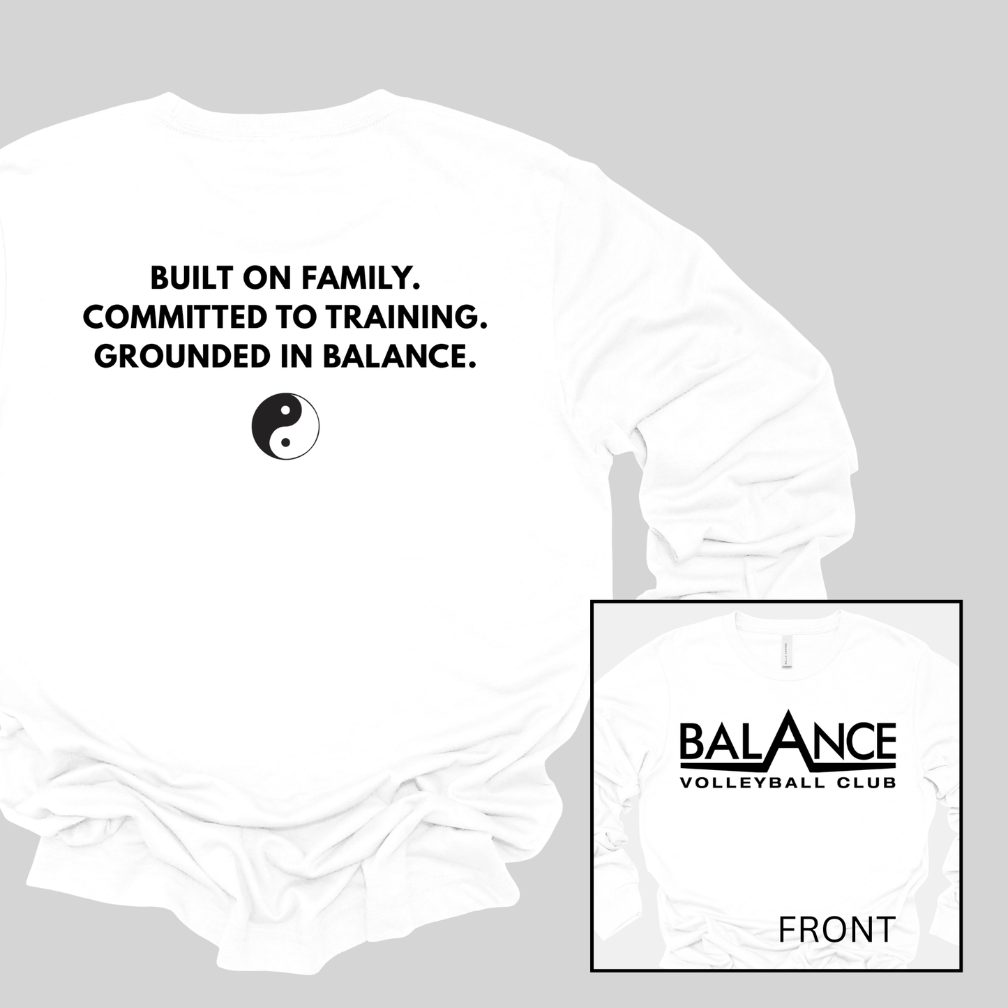 Balance Motto | Long Sleeve Adult Tee