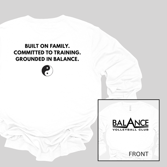 Balance Motto | Long Sleeve Adult Tee