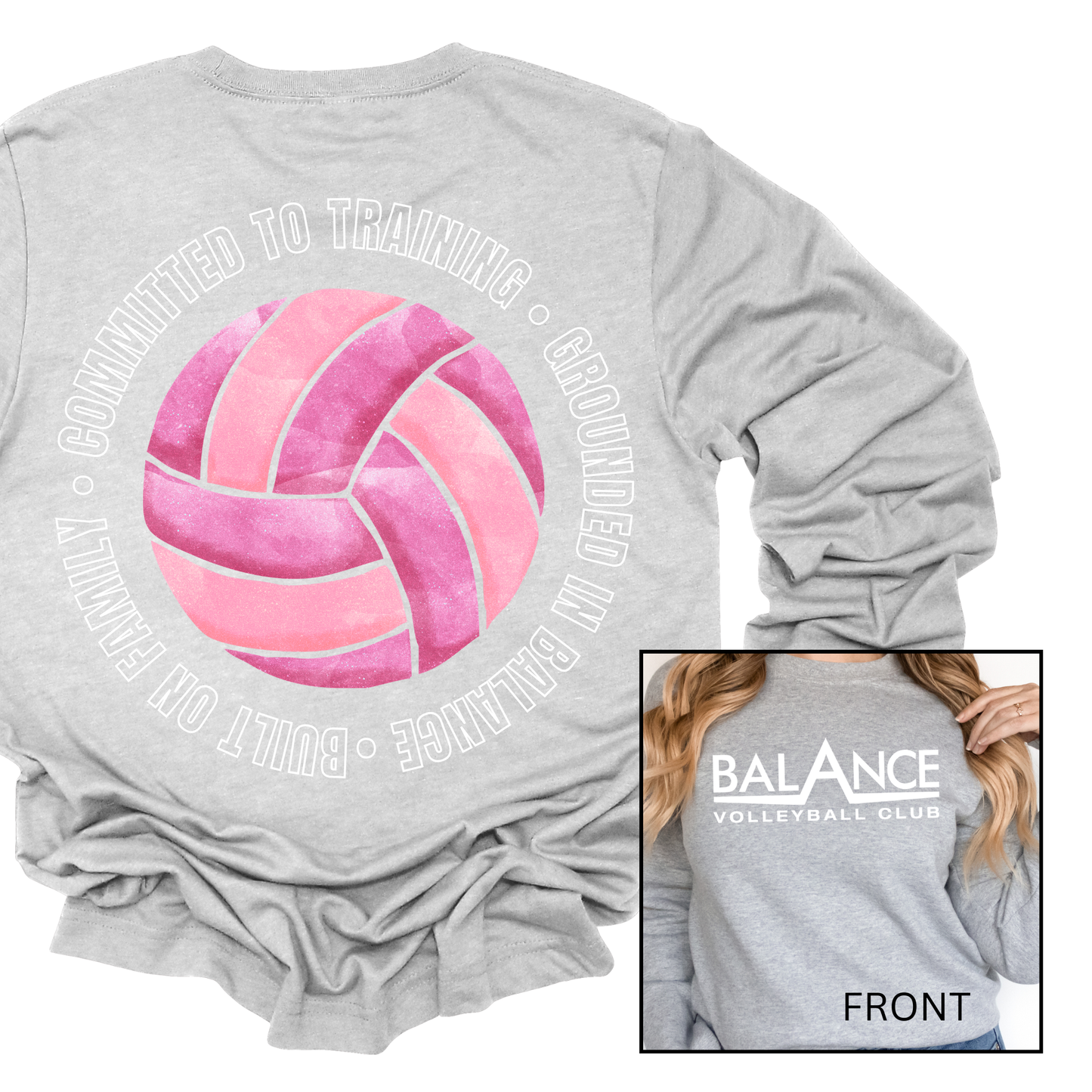 Balance Round Motto | Adult Crewneck