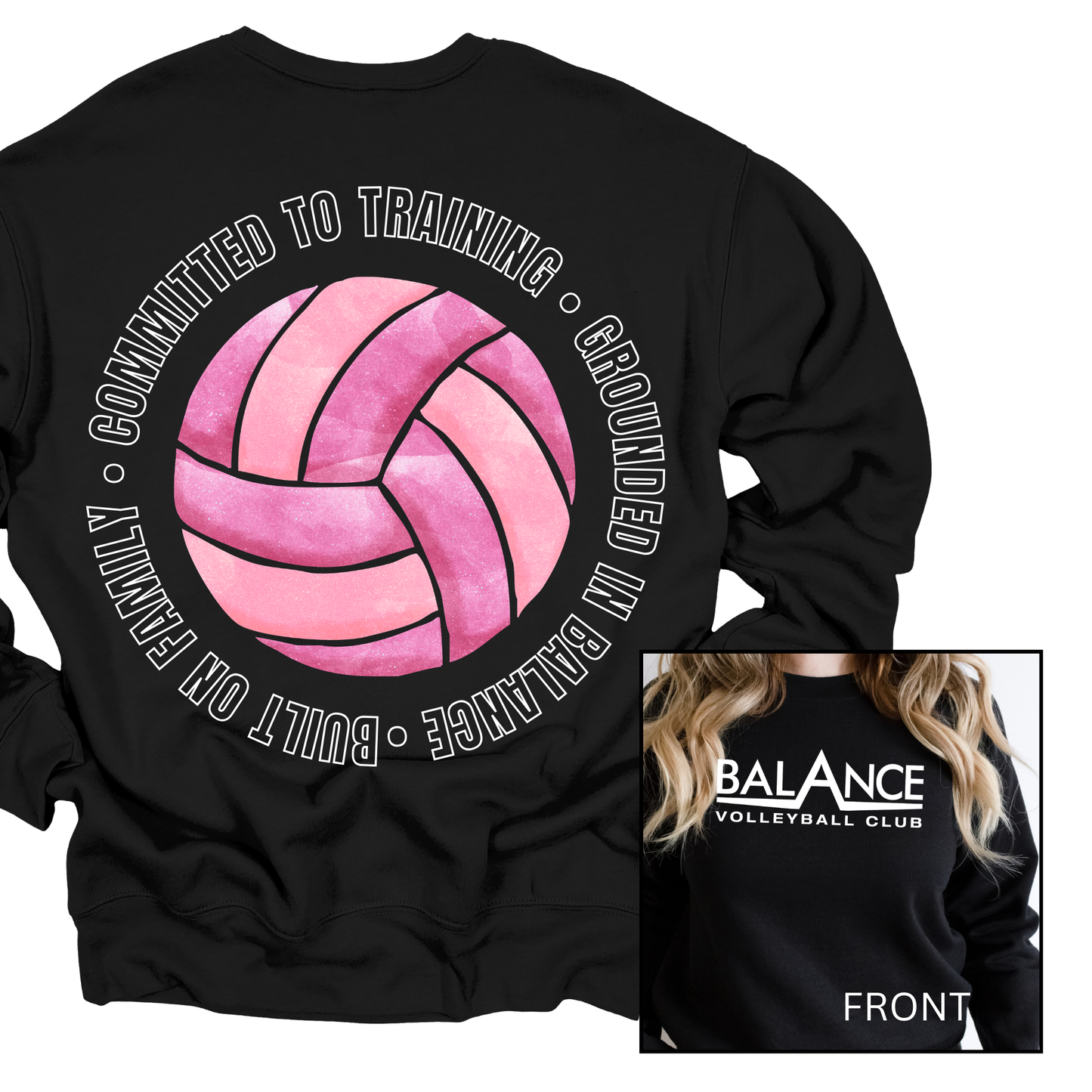 Balance Round Motto | Adult Crewneck