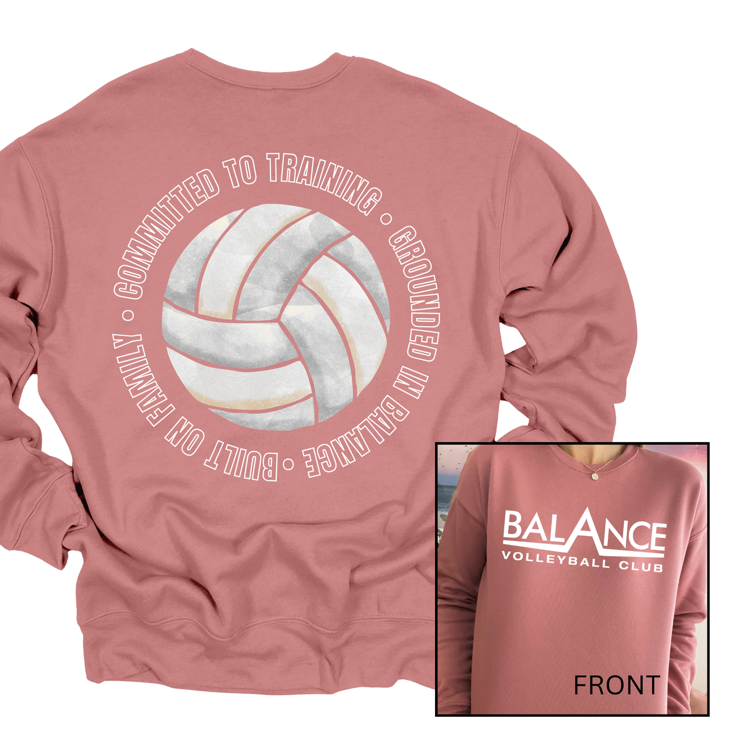 Balance Round Motto | Adult Crewneck