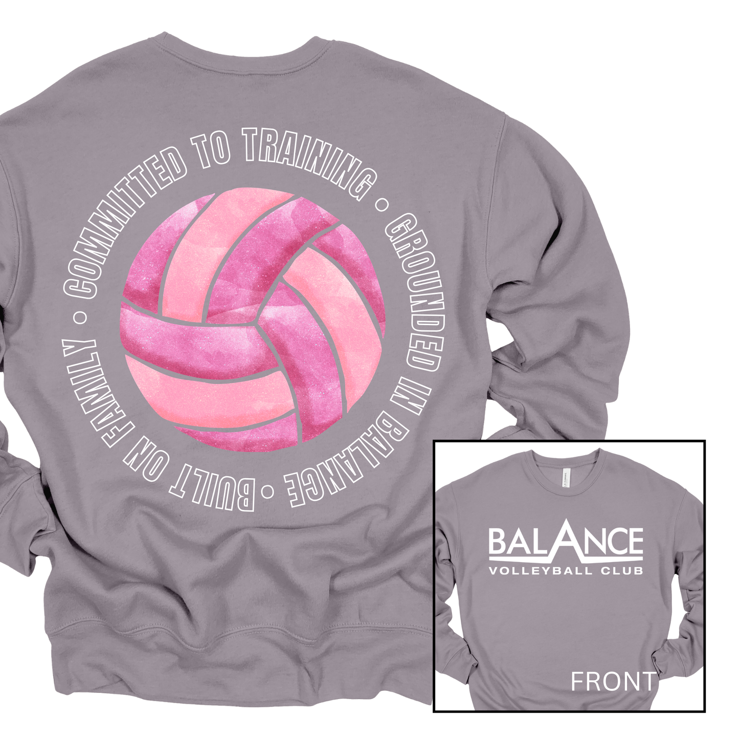 Balance Round Motto | Adult Crewneck