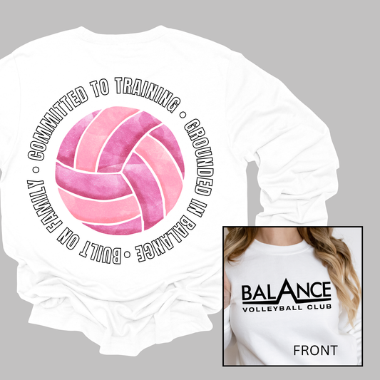 Balance Round Motto | Adult Crewneck