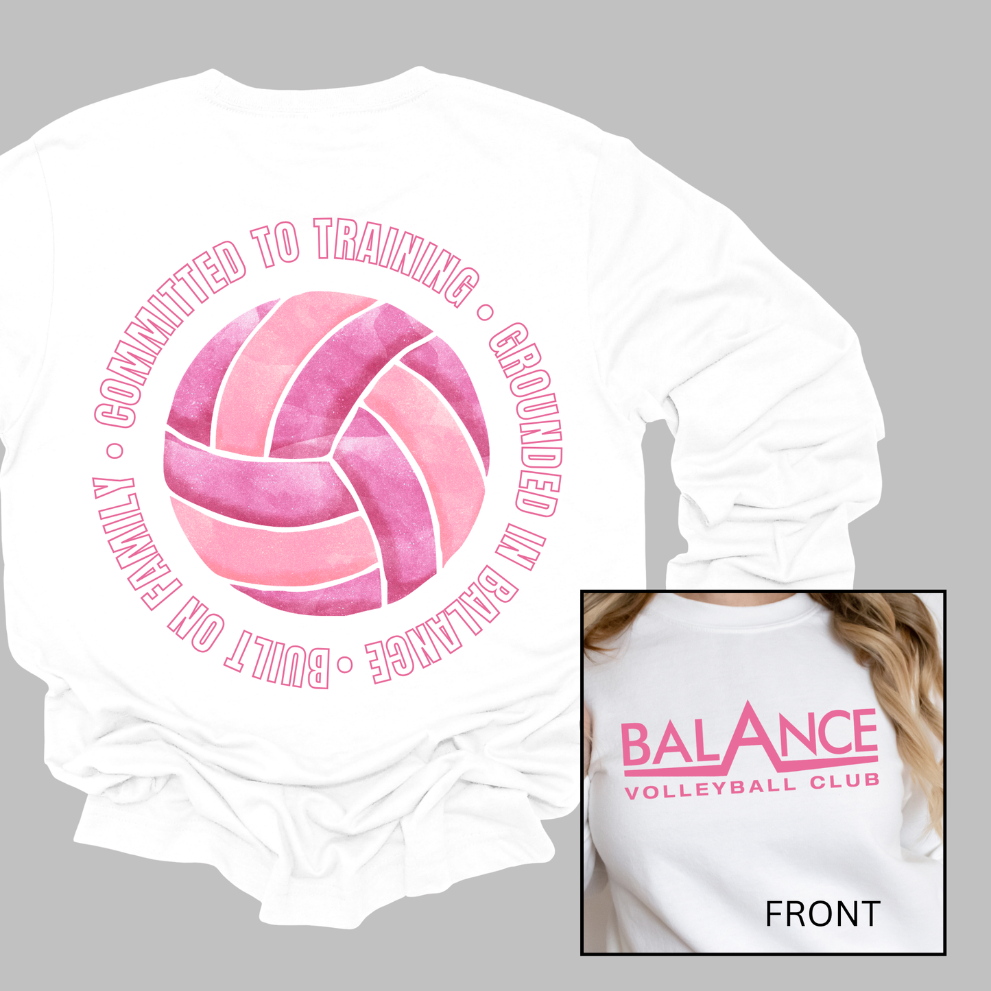 Balance Round Motto | Adult Crewneck