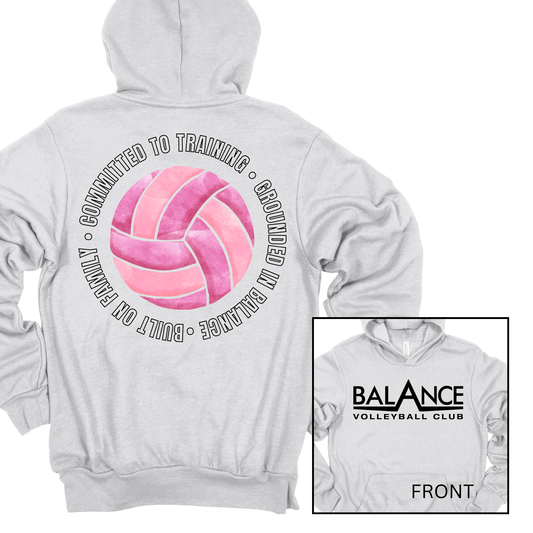 Balance Round Motto | Adult Hooded Sweatshirt