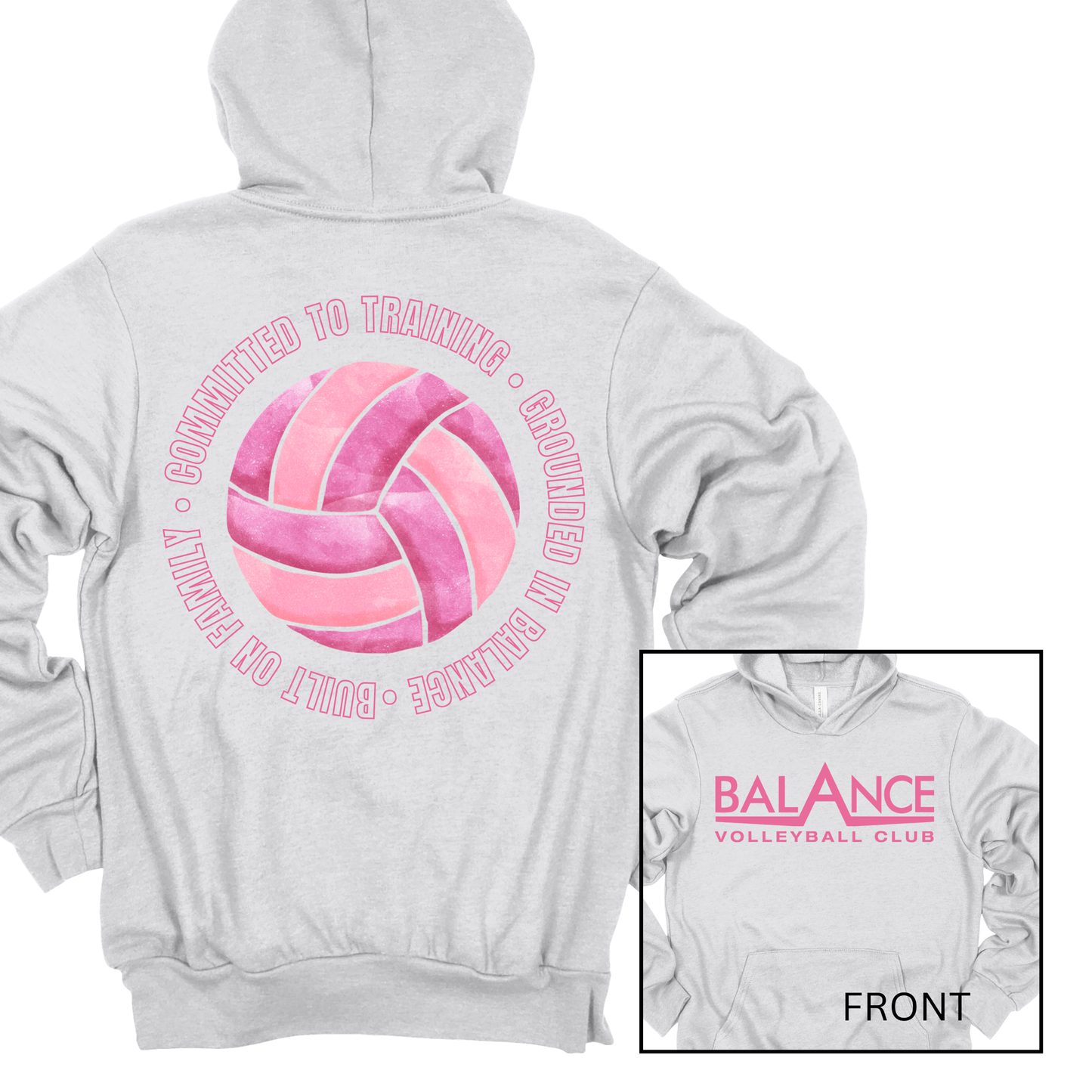 Balance Round Motto | Adult Hooded Sweatshirt