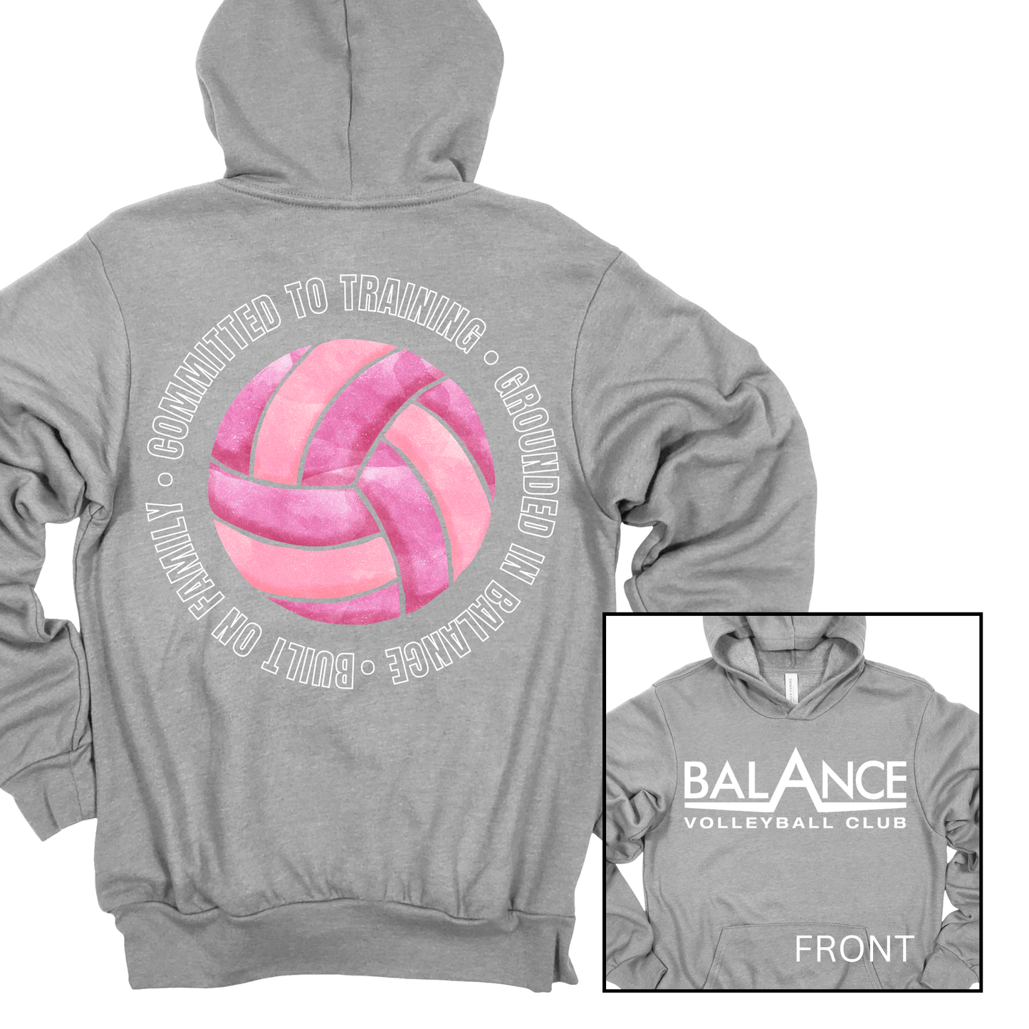 Balance Round Motto | Adult Hooded Sweatshirt