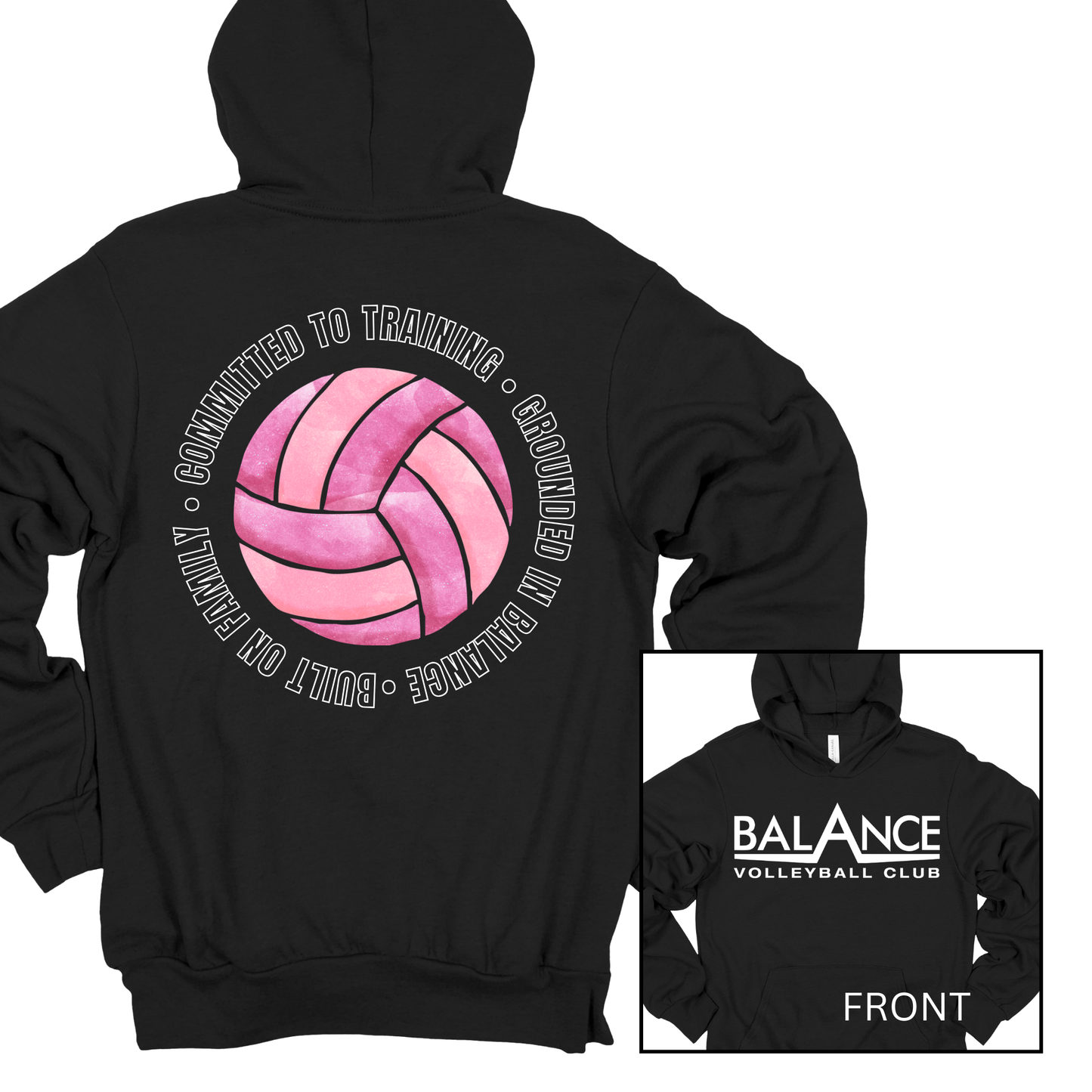 Balance Round Motto | Adult Hooded Sweatshirt