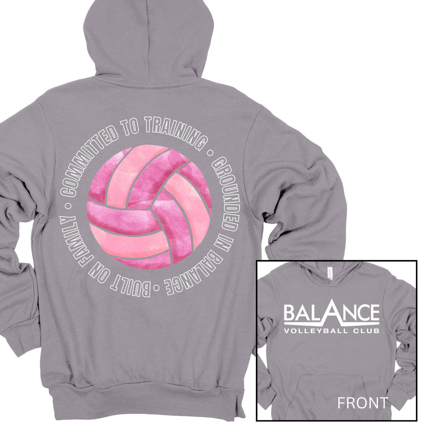 Balance Round Motto | Adult Hooded Sweatshirt
