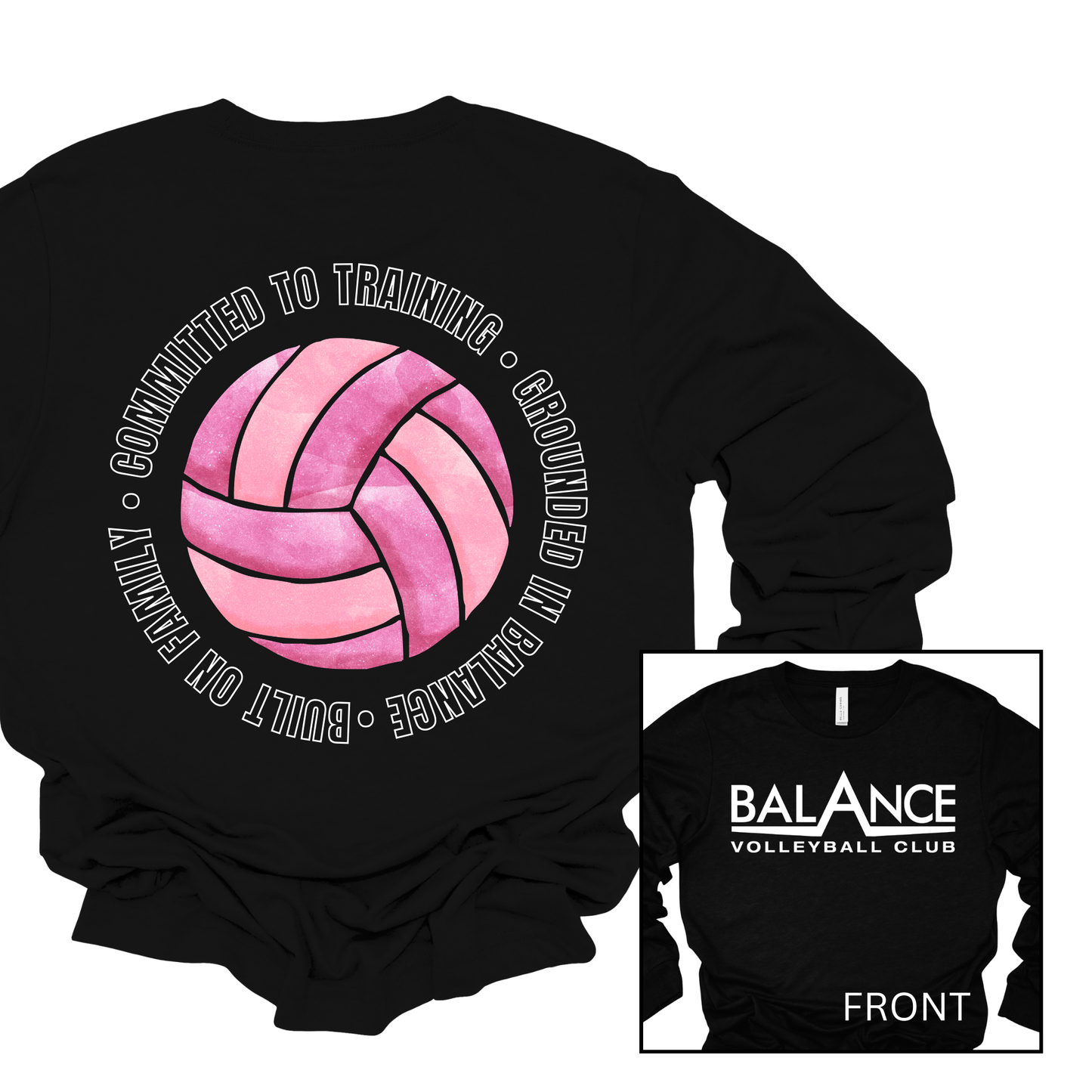 Balance Round Motto | Long Sleeve Adult Tee
