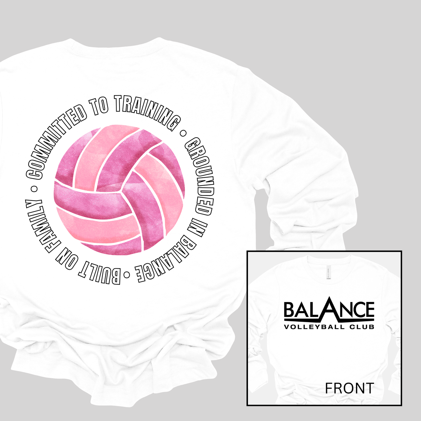 Balance Round Motto | Long Sleeve Adult Tee