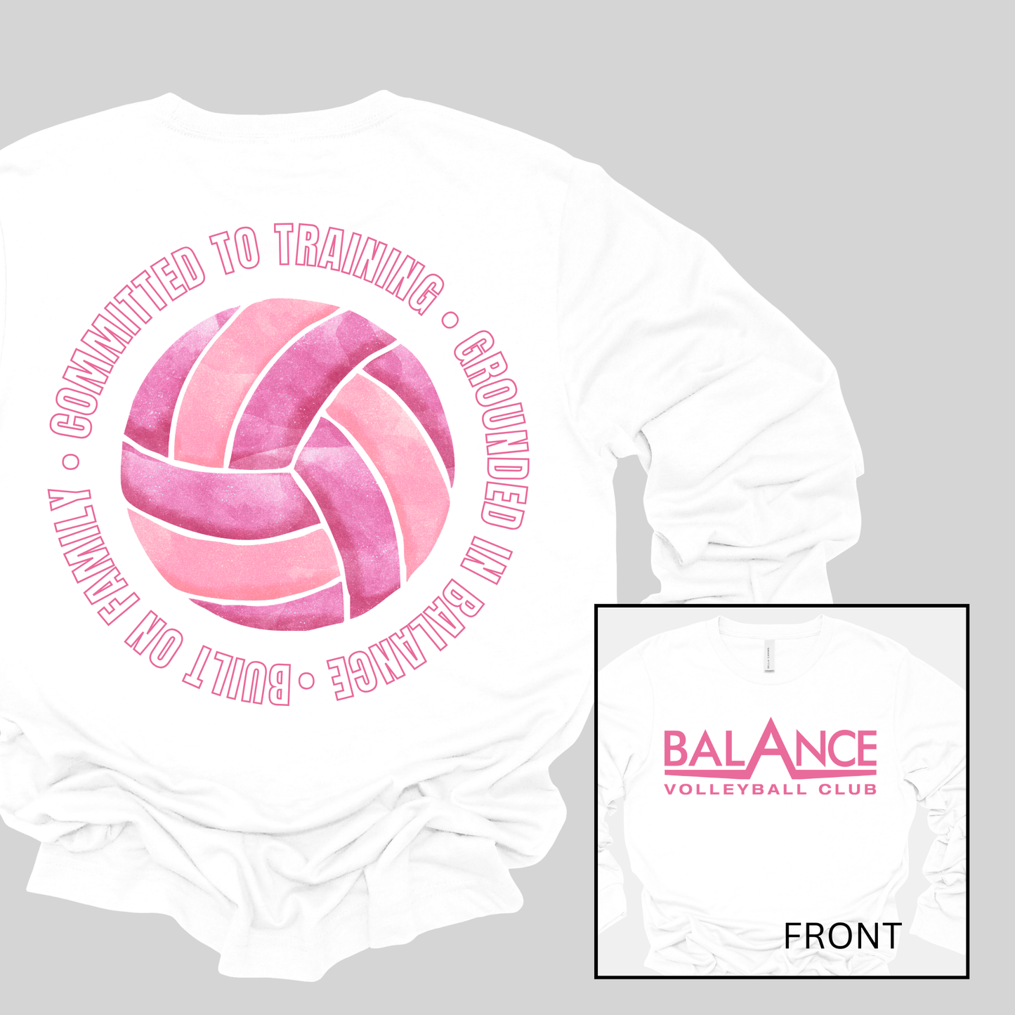 Balance Round Motto | Long Sleeve Adult Tee