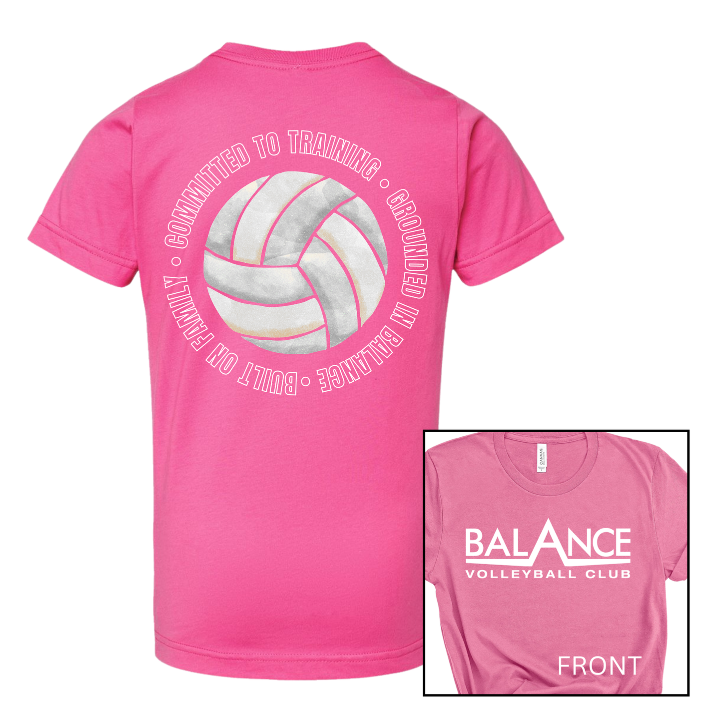 Balance Round Motto | Short Sleeve Adult Tee