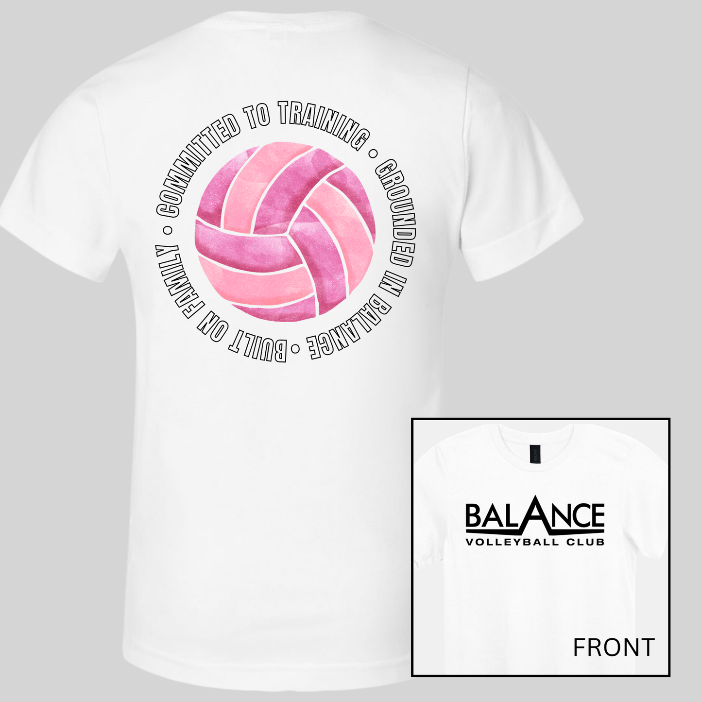 Balance Round Motto | Short Sleeve Adult Tee