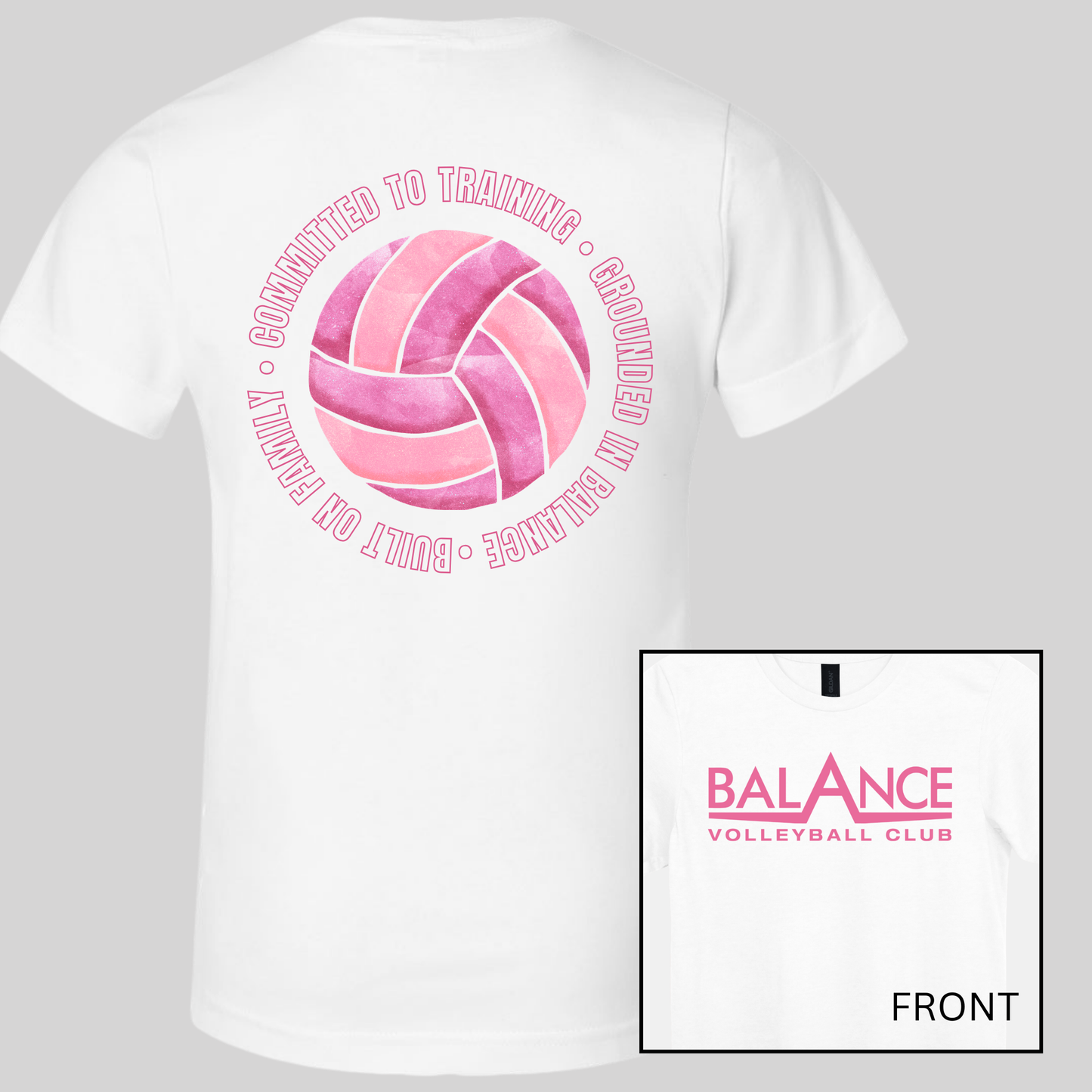 Balance Round Motto | Short Sleeve Adult Tee