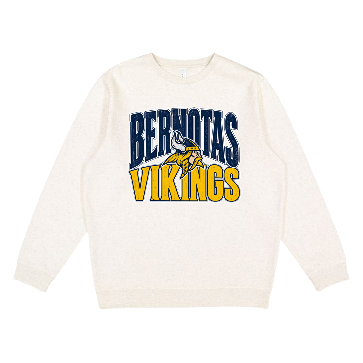 Bernotas Vikings Mascot | Youth Fleece Crewneck