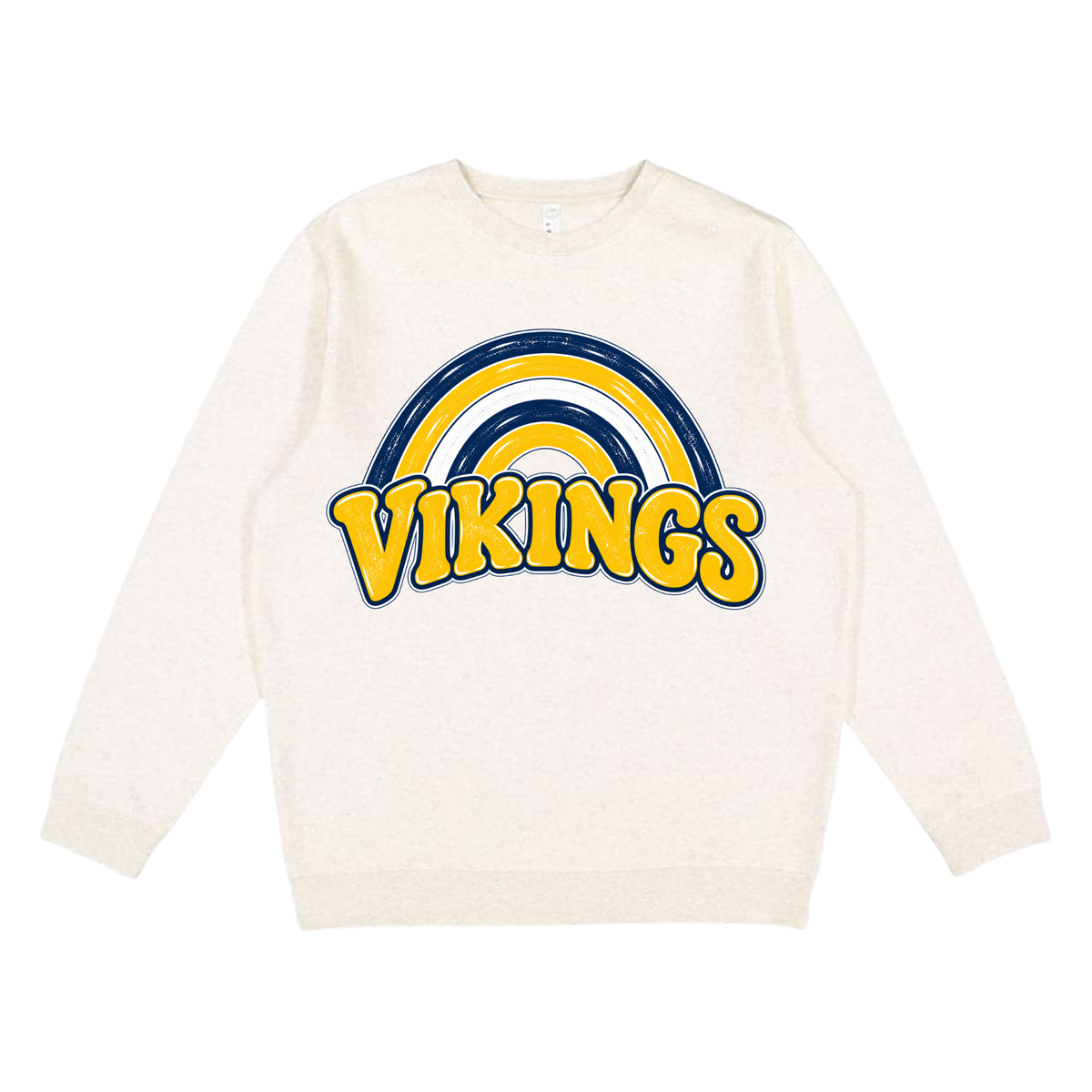 Vikings Rainbow | Youth Fleece Crewneck