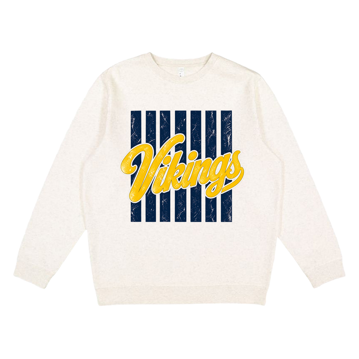 Vikings Stripe | Youth Fleece Crewneck