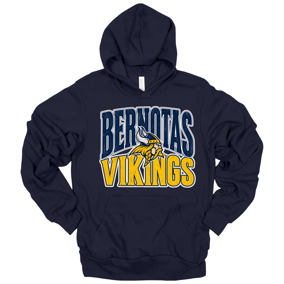 Bernotas Vikings Mascot | Adult Hooded Sweatshirt