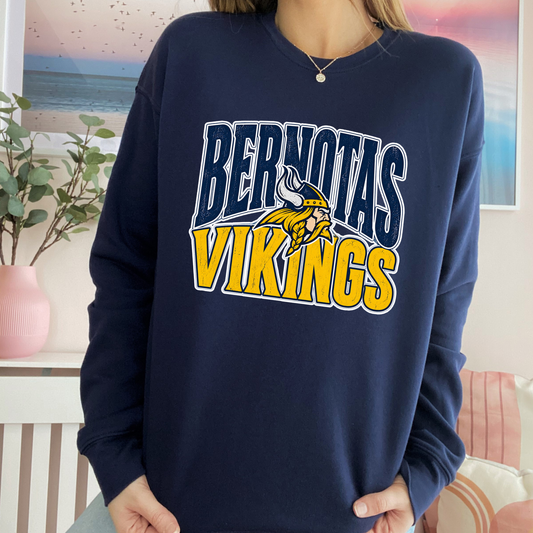 Bernotas Vikings Mascot | Adult Crewneck