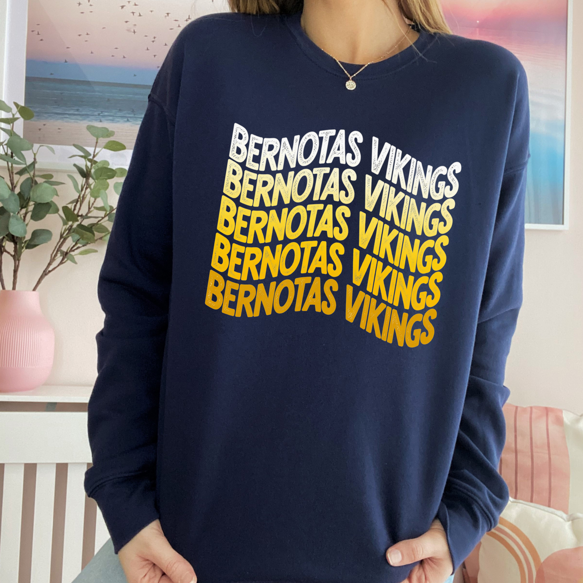 Wavy Bernotas Vikings | Adult Crewneck