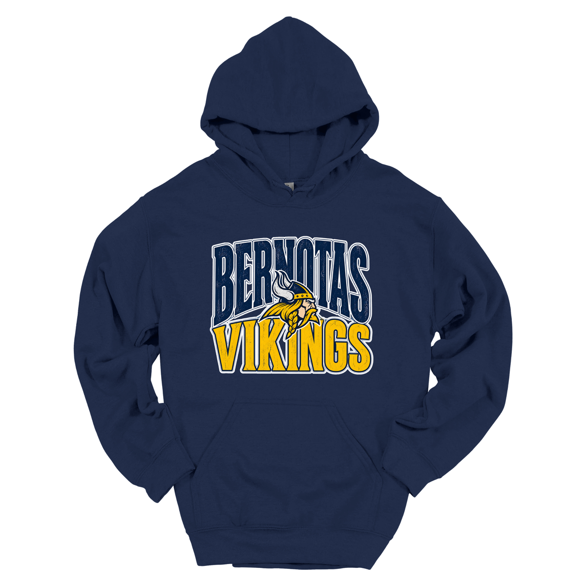 Bernotas Vikings Mascot | Youth Hooded Sweatshirt