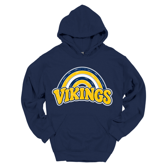 Vikings Rainbow | Youth Hooded Sweatshirt