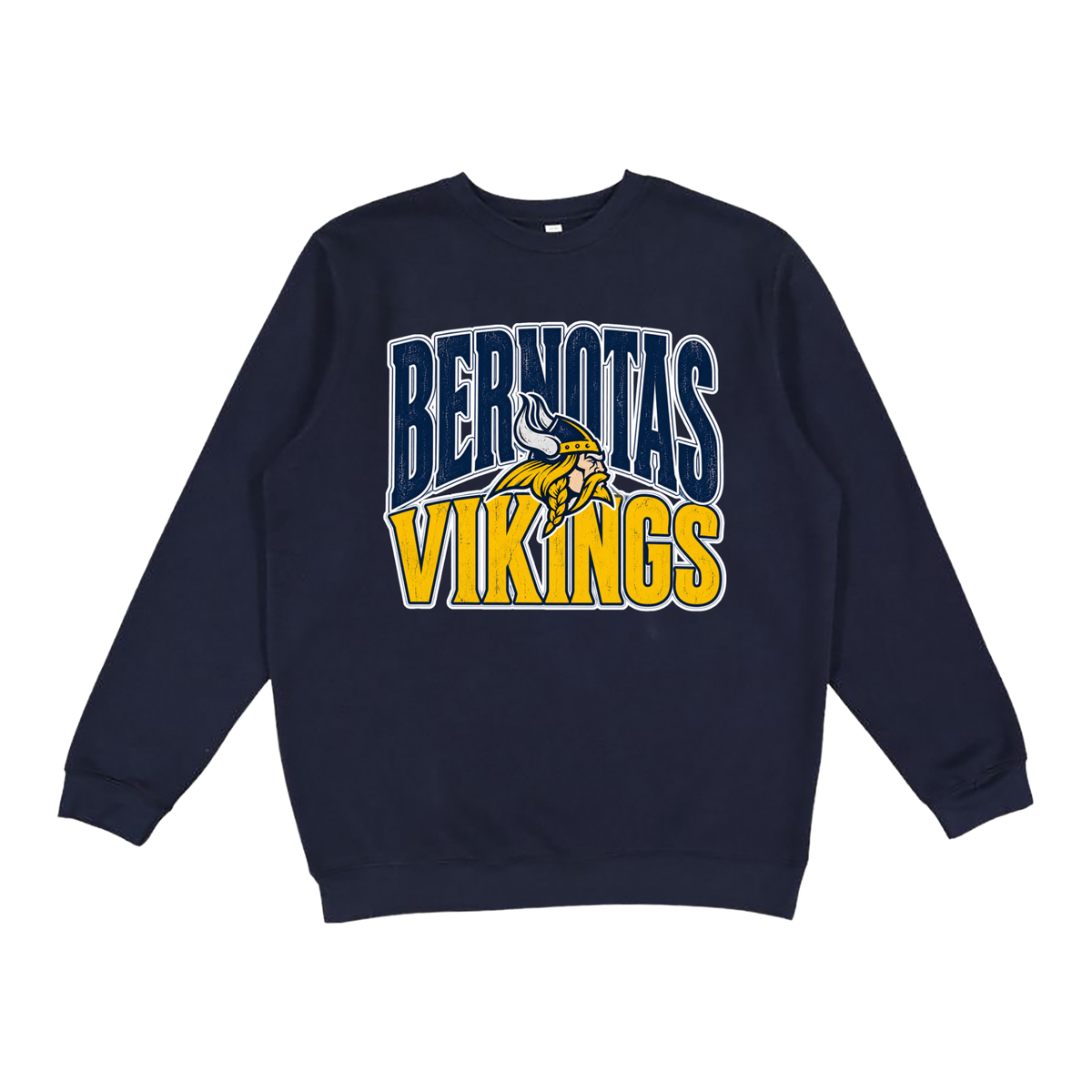 Bernotas Vikings Mascot | Youth Fleece Crewneck