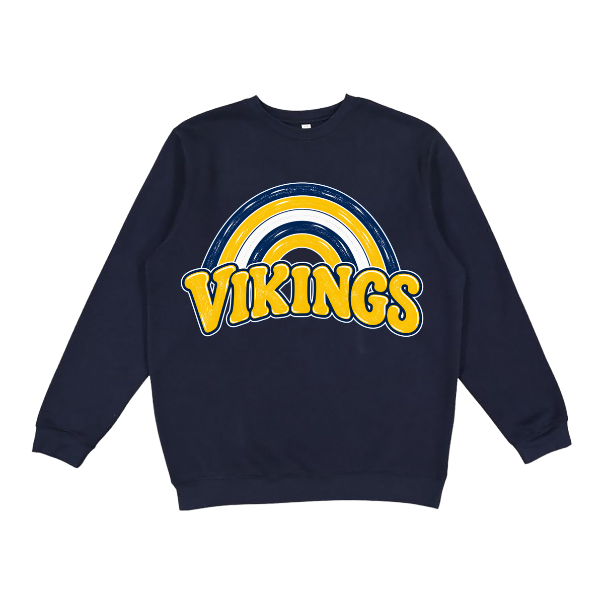 Vikings Rainbow | Youth Fleece Crewneck