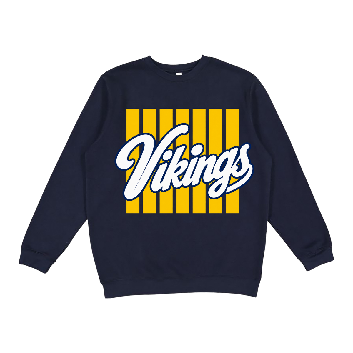Vikings Stripe | Youth Fleece Crewneck