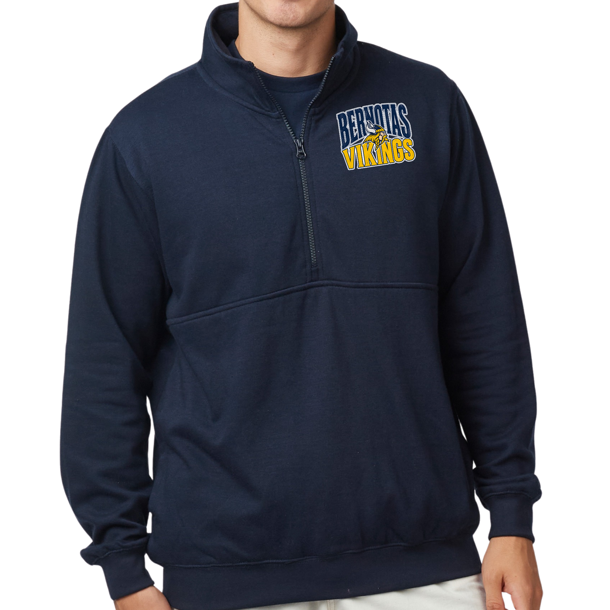 Bernotas Vikings Mascot | Quarter Zip Fleece