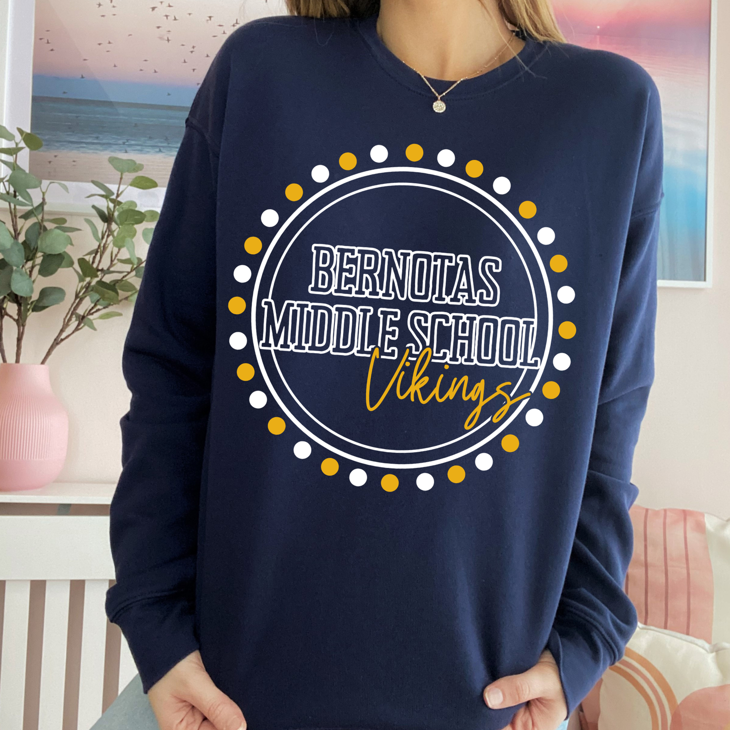 Polka Dot Vikings | Adult Crewneck