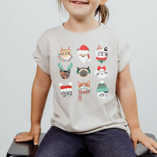 Meowy Christmas | Short Sleeve Youth Tee | Closeout
