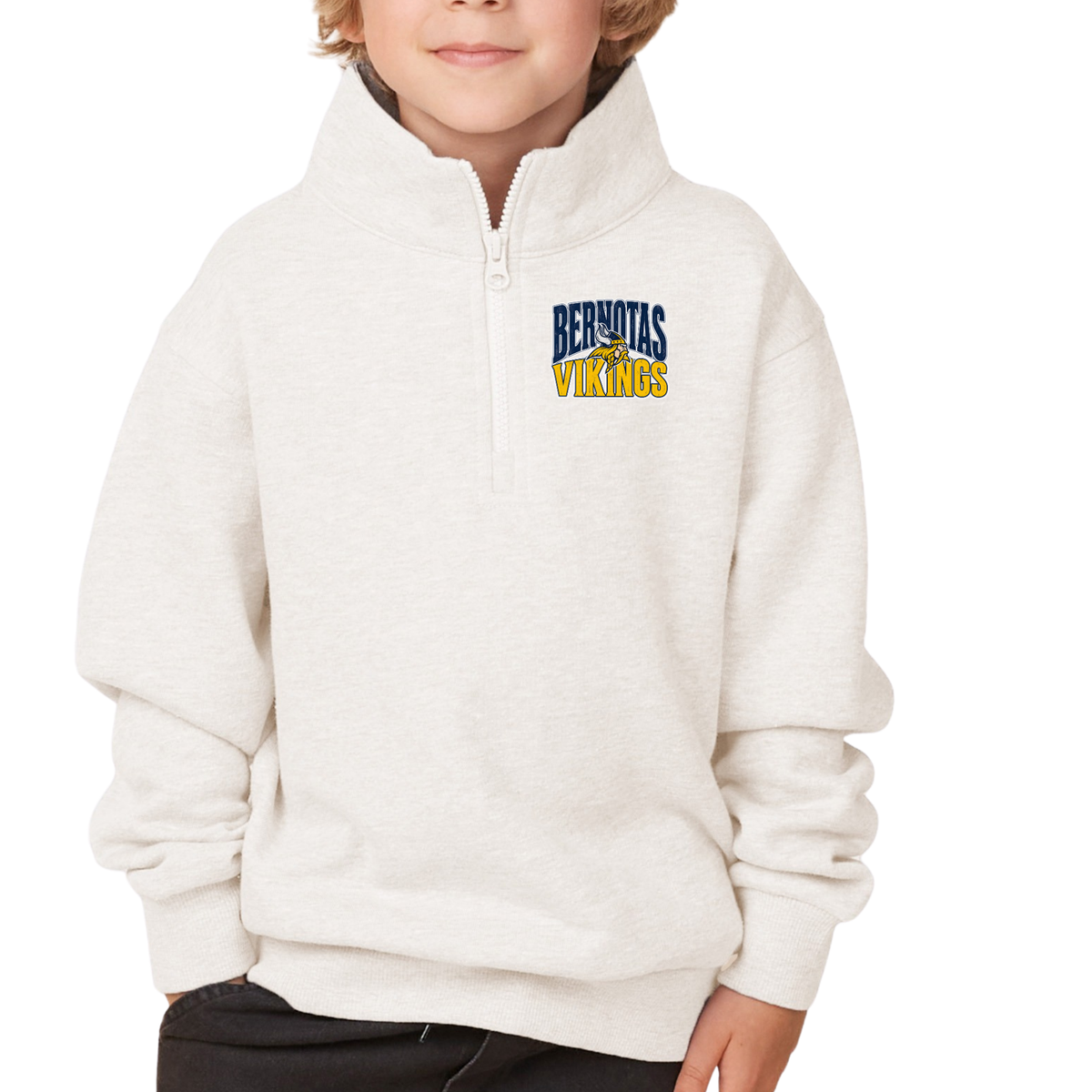 Bernotas Vikings Mascot | Youth Quarter Zip