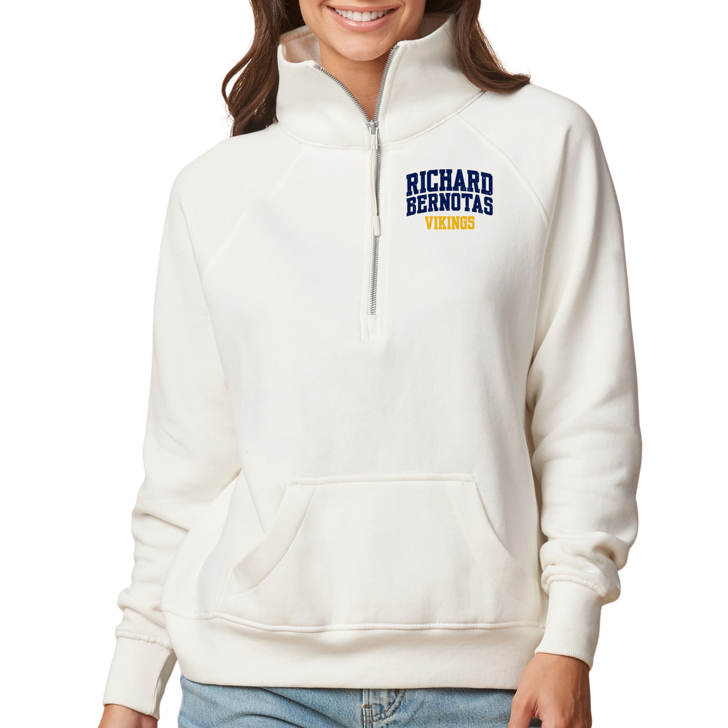Richard Bernotas Vikings | Womens Quarter Zip Fleece