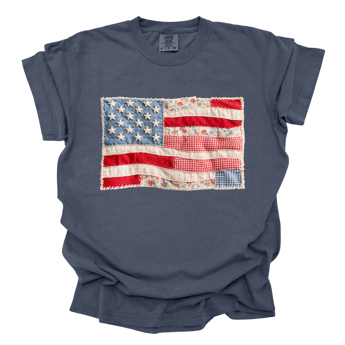 Patchwork Americana | Short Sleeve Adult Tee