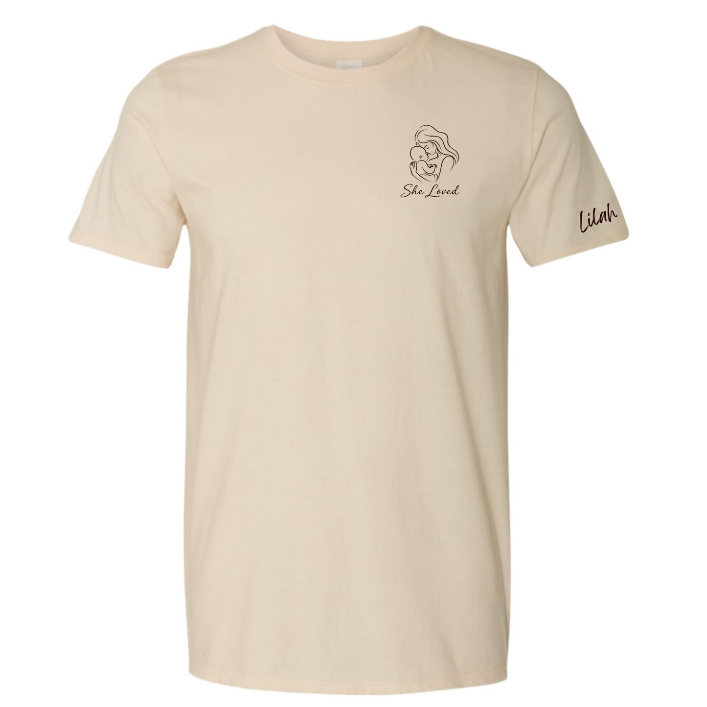 She Loved, Personalized | Short Sleeve Adult Tee