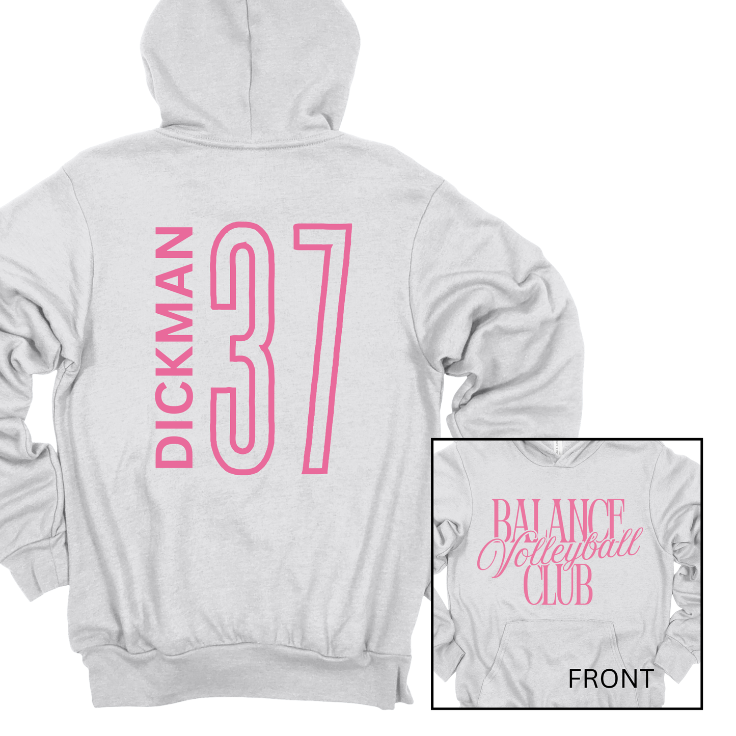 Balance Volleyball Club, Personalized | Adult Hooded Sweatshirt
