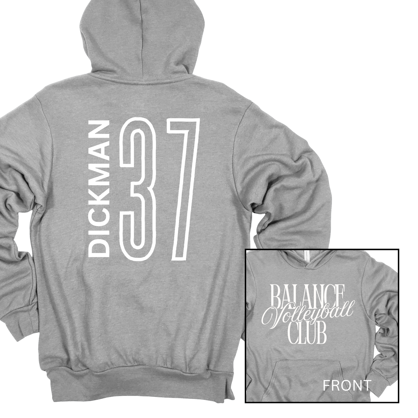 Balance Volleyball Club, Personalized | Adult Hooded Sweatshirt