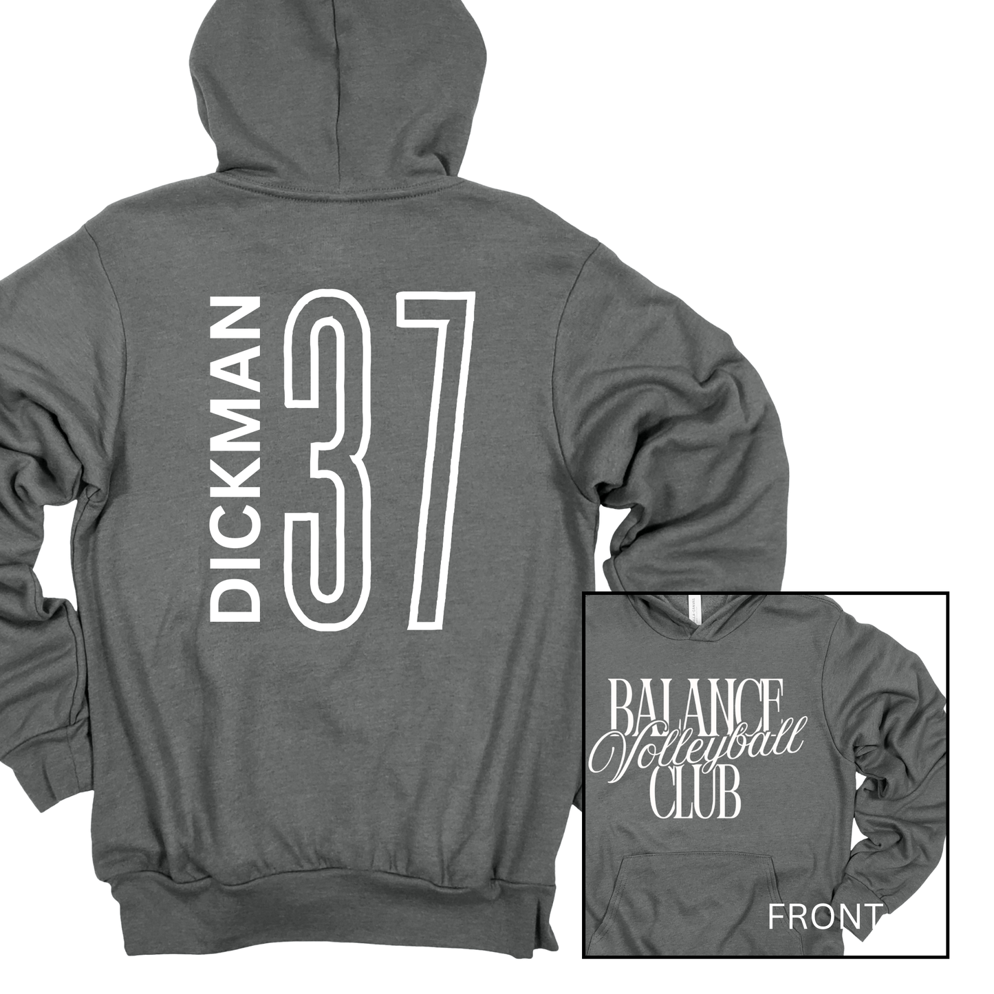 Balance Volleyball Club, Personalized | Adult Hooded Sweatshirt