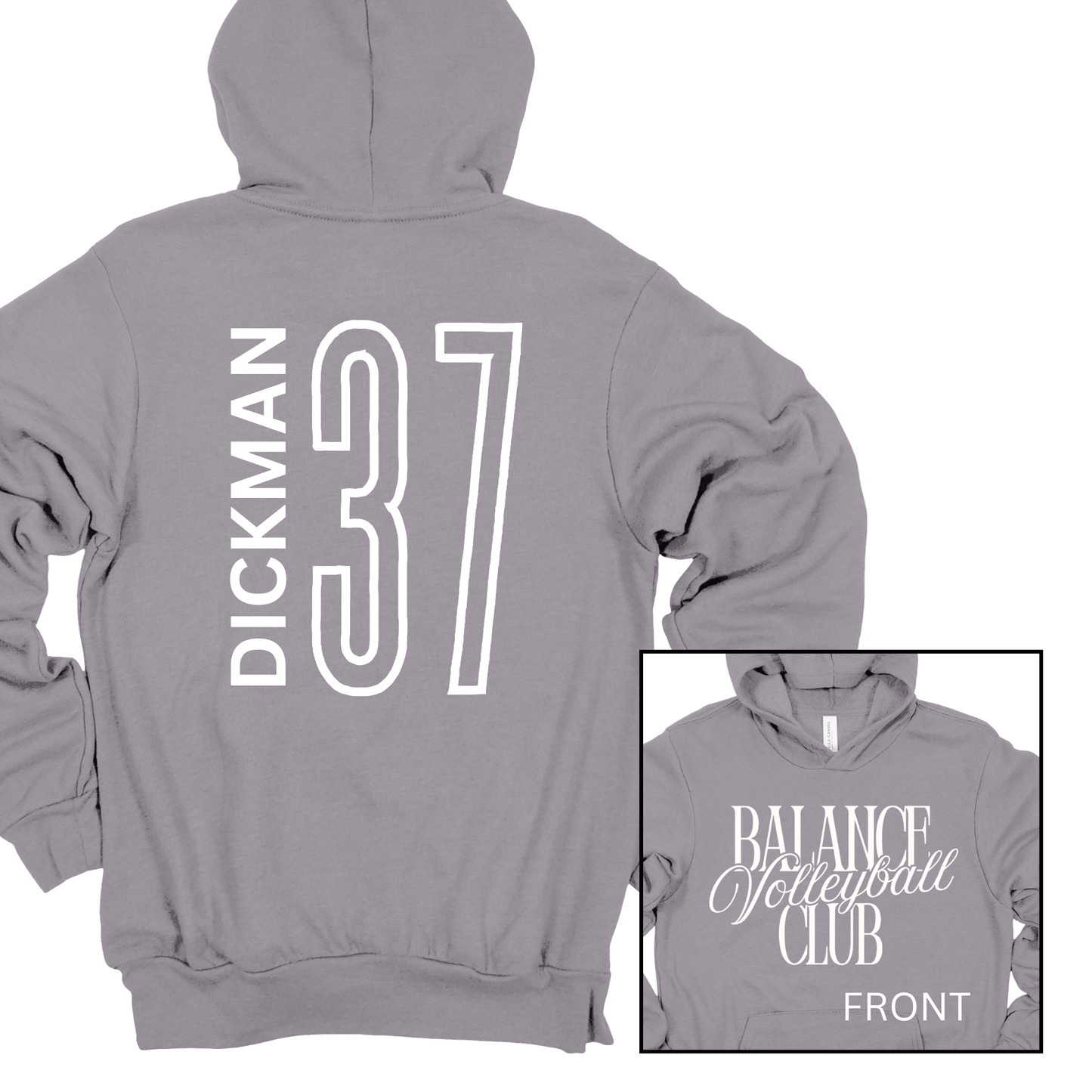 Balance Volleyball Club, Personalized | Adult Hooded Sweatshirt
