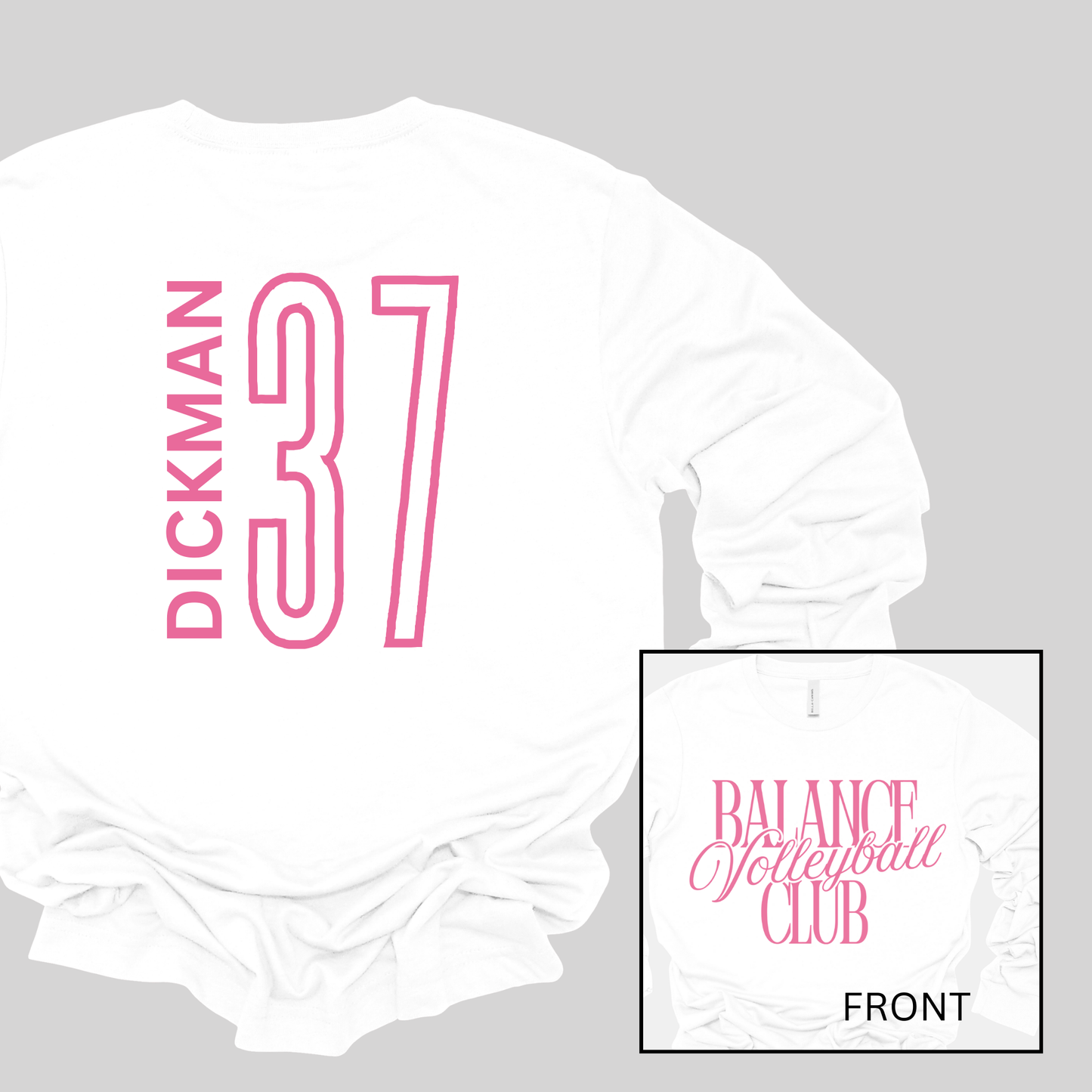 Balance Volleyball Club, Personalized | Long Sleeve Adult Tee
