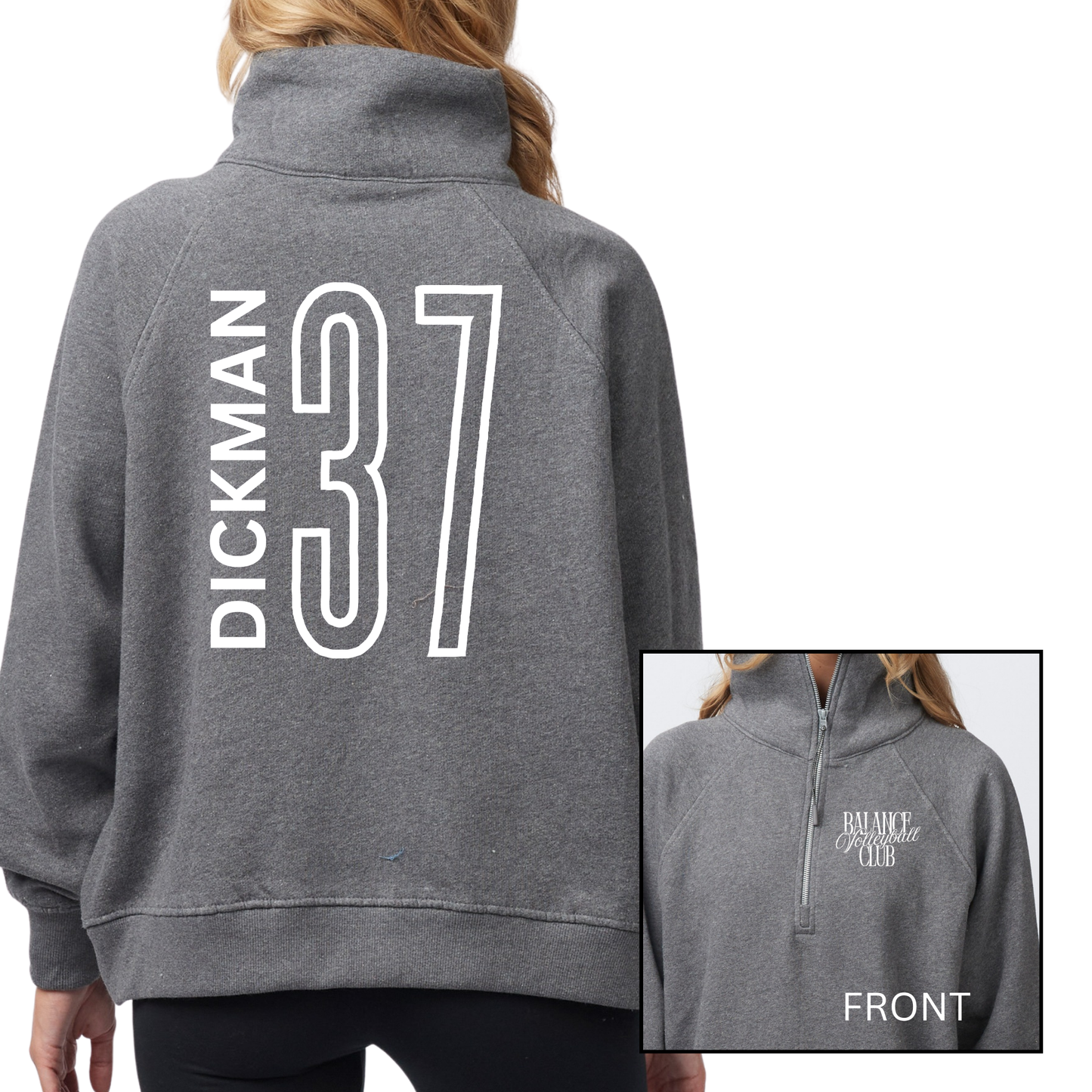 Balance Volleyball Club, Personalized | Womens Quarter Zip Fleece