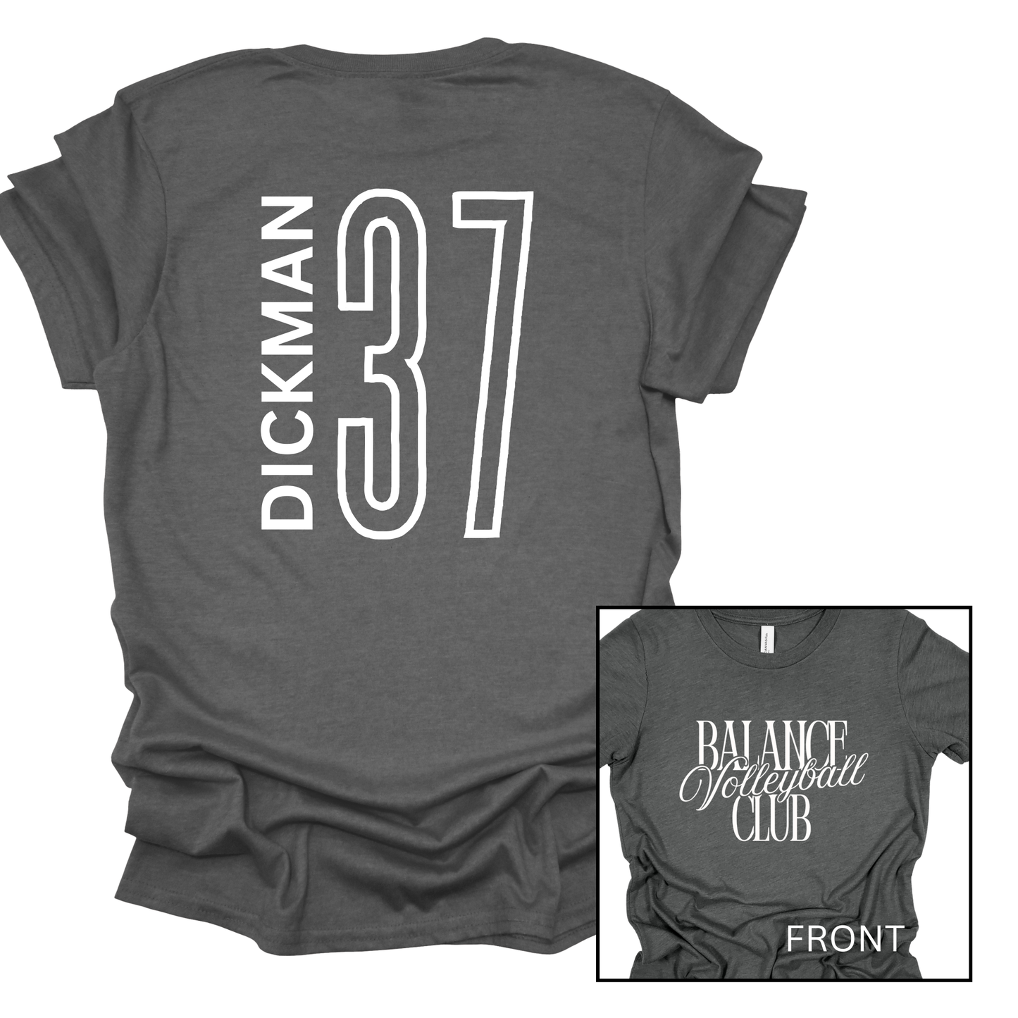 Balance Volleyball Club, Personalized | Short Sleeve Adult Tee