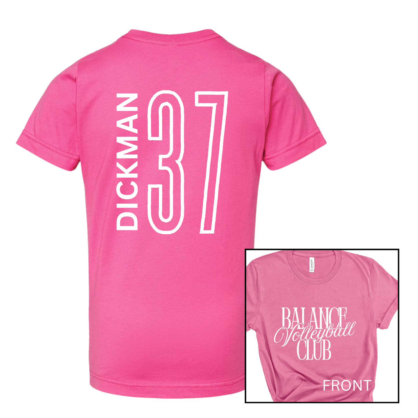 Balance Volleyball Club, Personalized | Short Sleeve Adult Tee